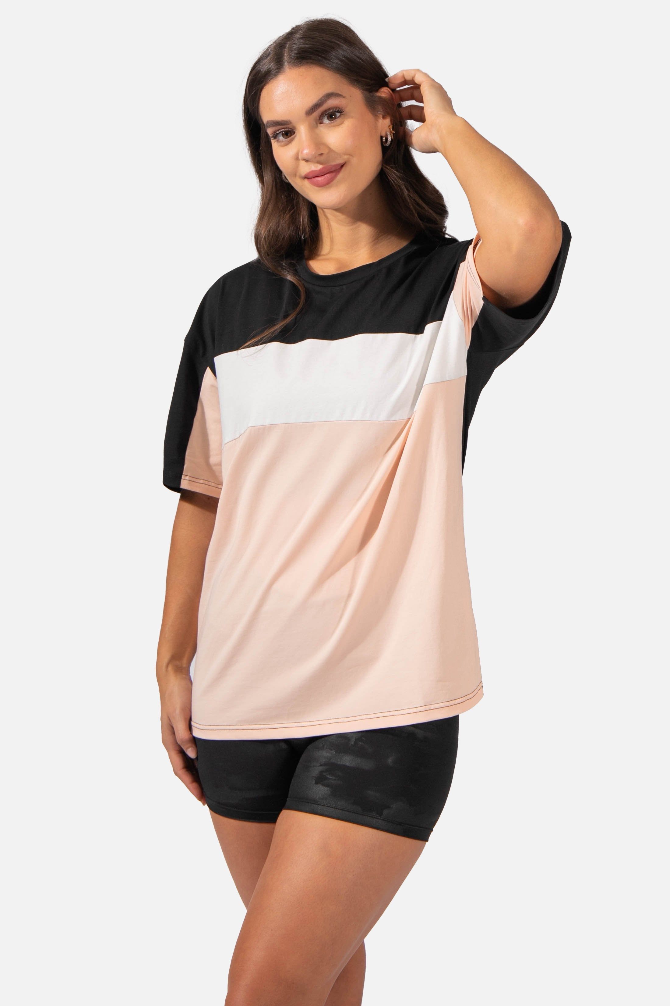 Everyday Training Tee - Pink Stripe sold by Jed North