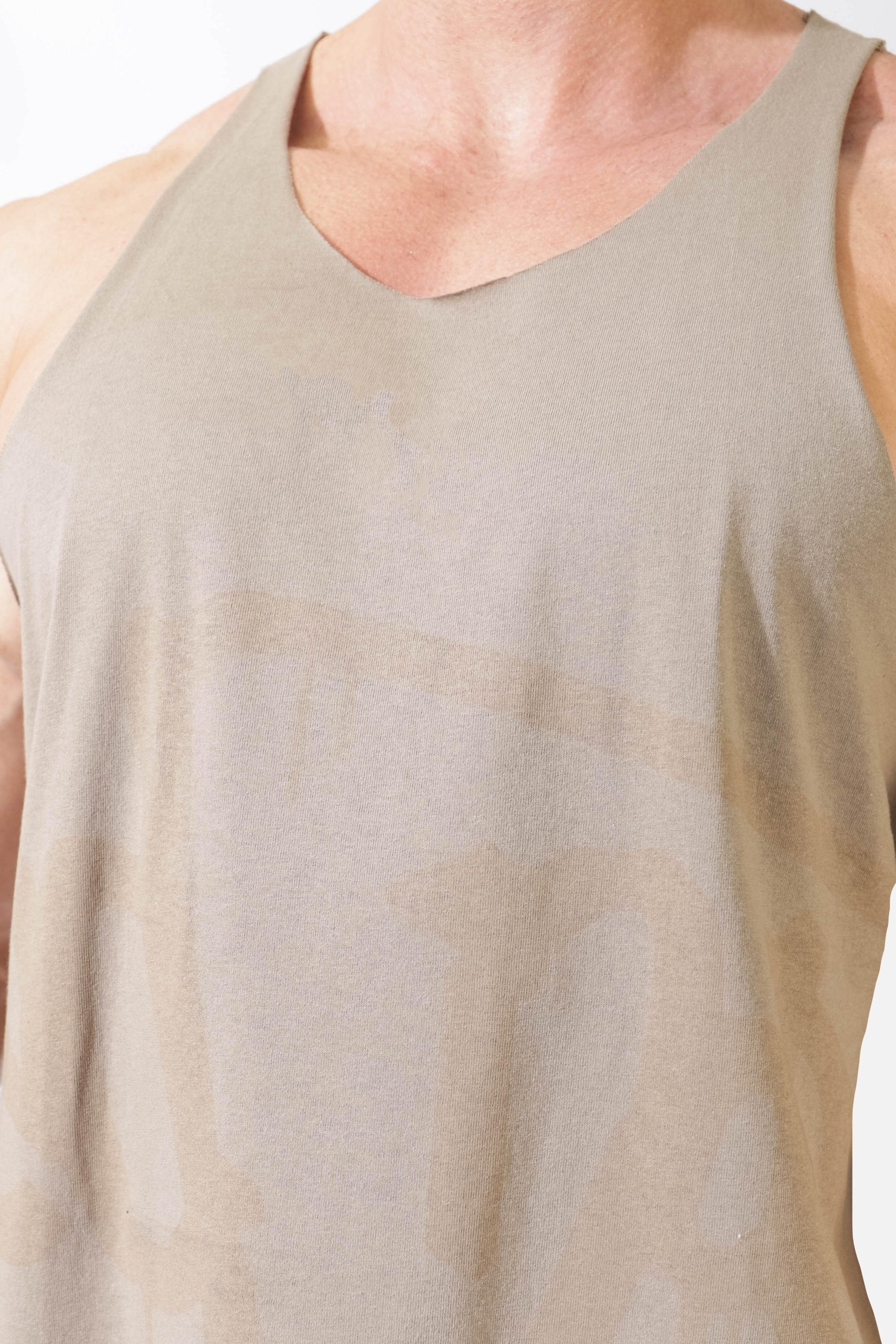 Raw-Edge Bodybuilding Stringer - Khaki sold by Jed North product image thumbnail 2