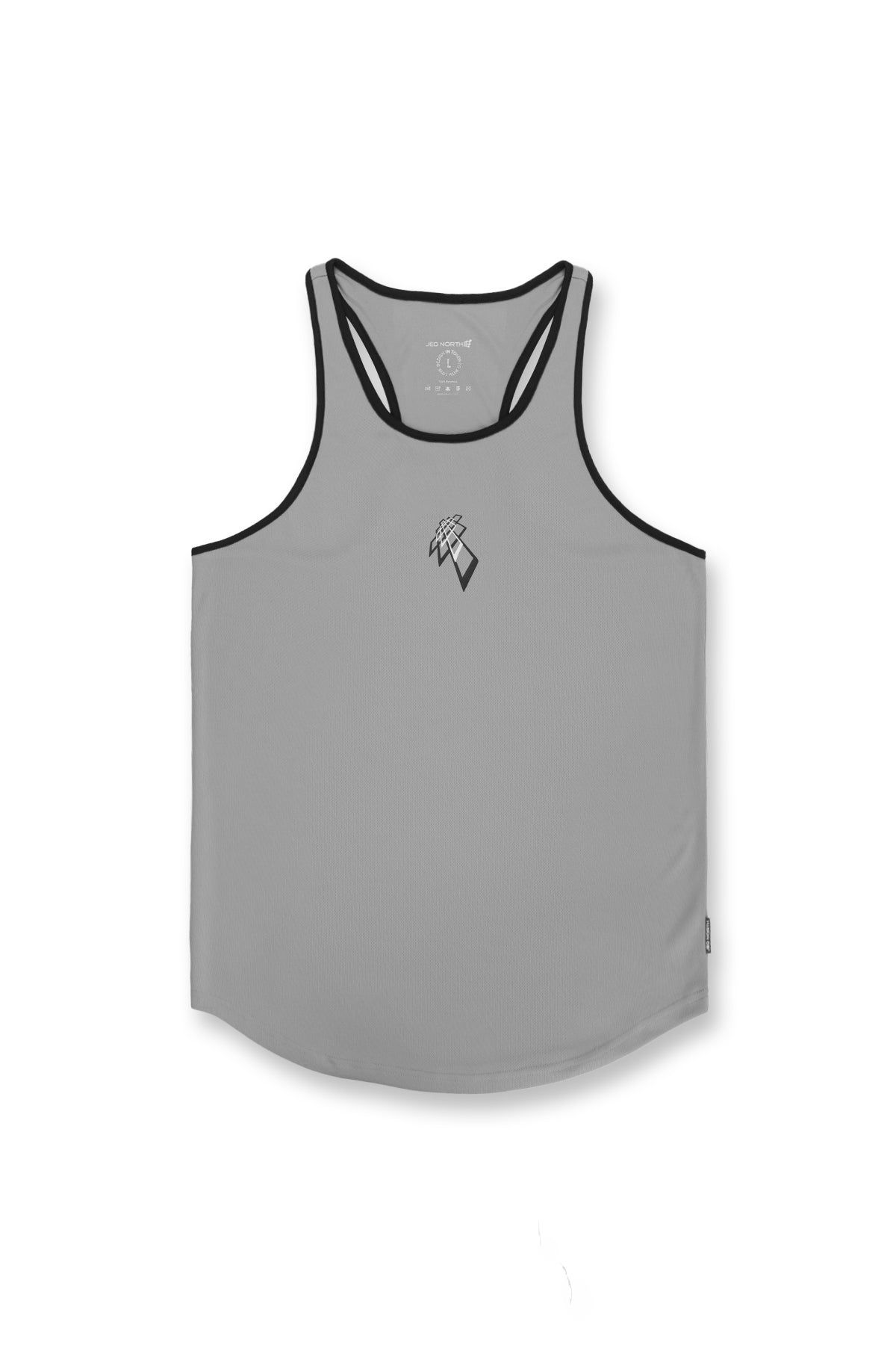 Fast-Dry Workout Stringer - Silver & Black sold by Jed North product image thumbnail 3