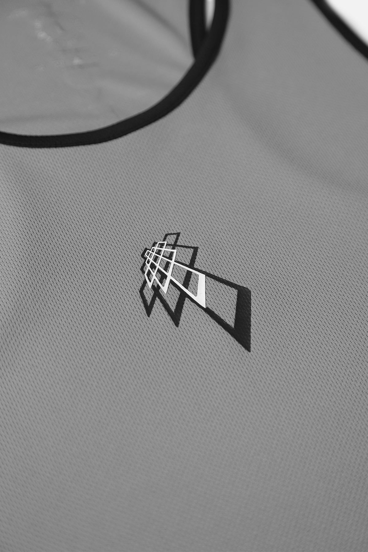 Fast-Dry Workout Stringer - Silver & Black sold by Jed North product image thumbnail 5