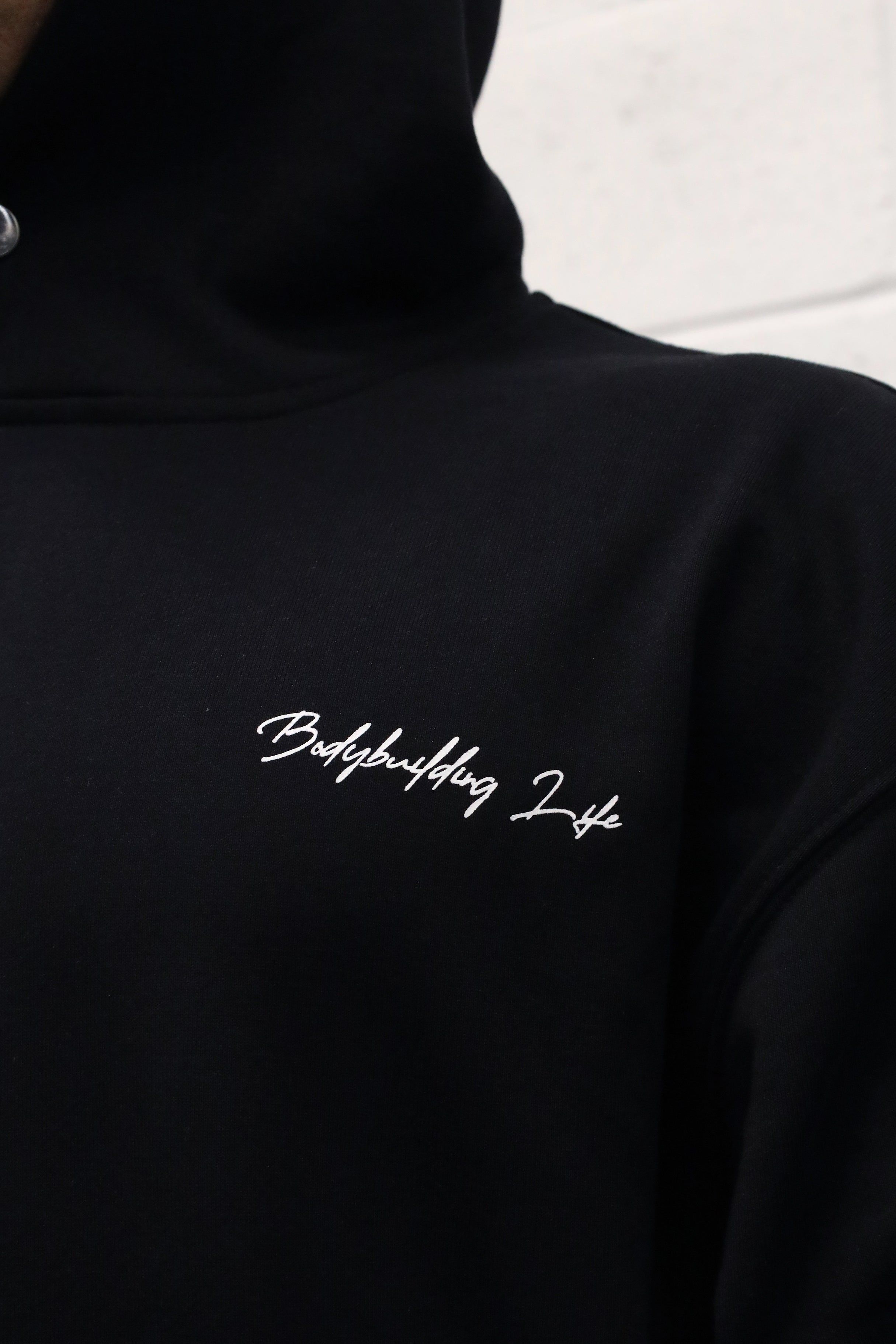 French Terry Pullover Hoodie - Black sold by Jed North product image thumbnail 4