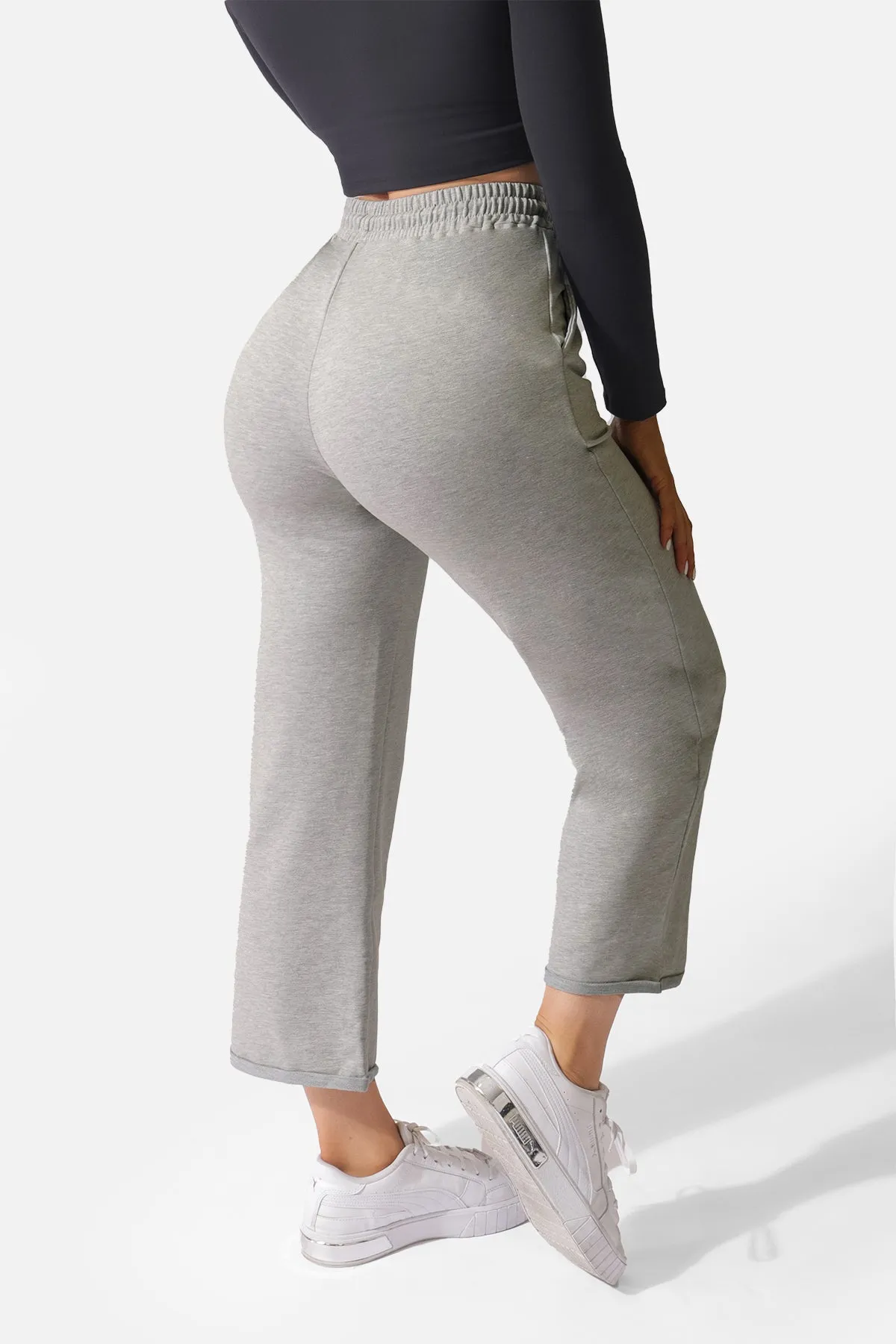 Jules Wide Leg Sweat Pants - Gray sold by Jed North product image thumbnail 2