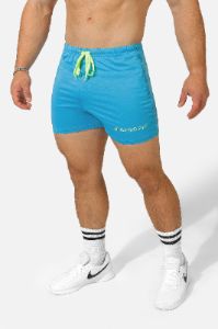 Agile Bodybuilding 4'' Shorts w Zipper Pockets - Japanese Blue sold by Jed North