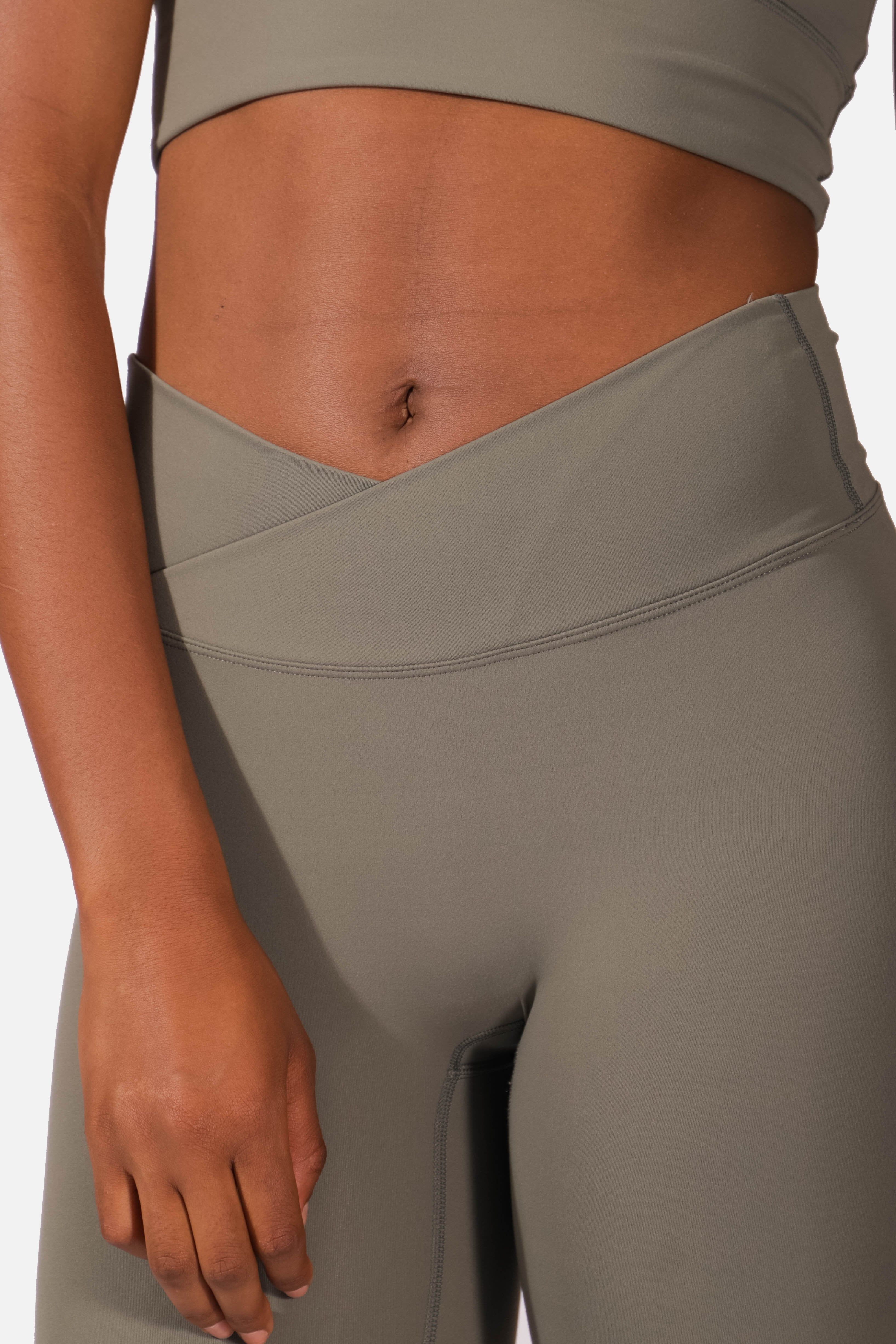Flow Crossover Leggings - Olive sold by Jed North product image thumbnail 2