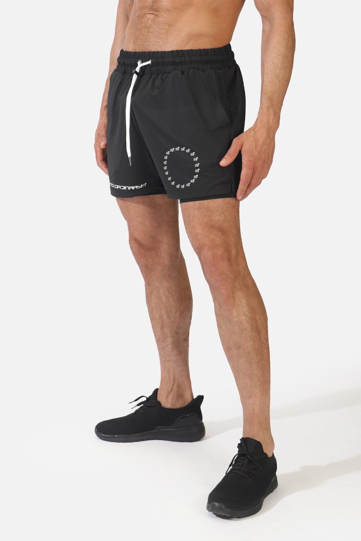 Men's 2 In 1 Active Training 7'' Shorts - Black sold by Jed North product image thumbnail 3
