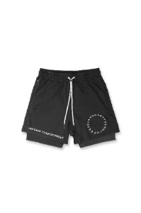 Men's 2 In 1 Active Training 7'' Shorts - Black sold by Jed North