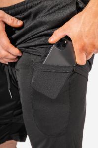 Men's 2 In 1 Active Training 7'' Shorts - Black sold by Jed North