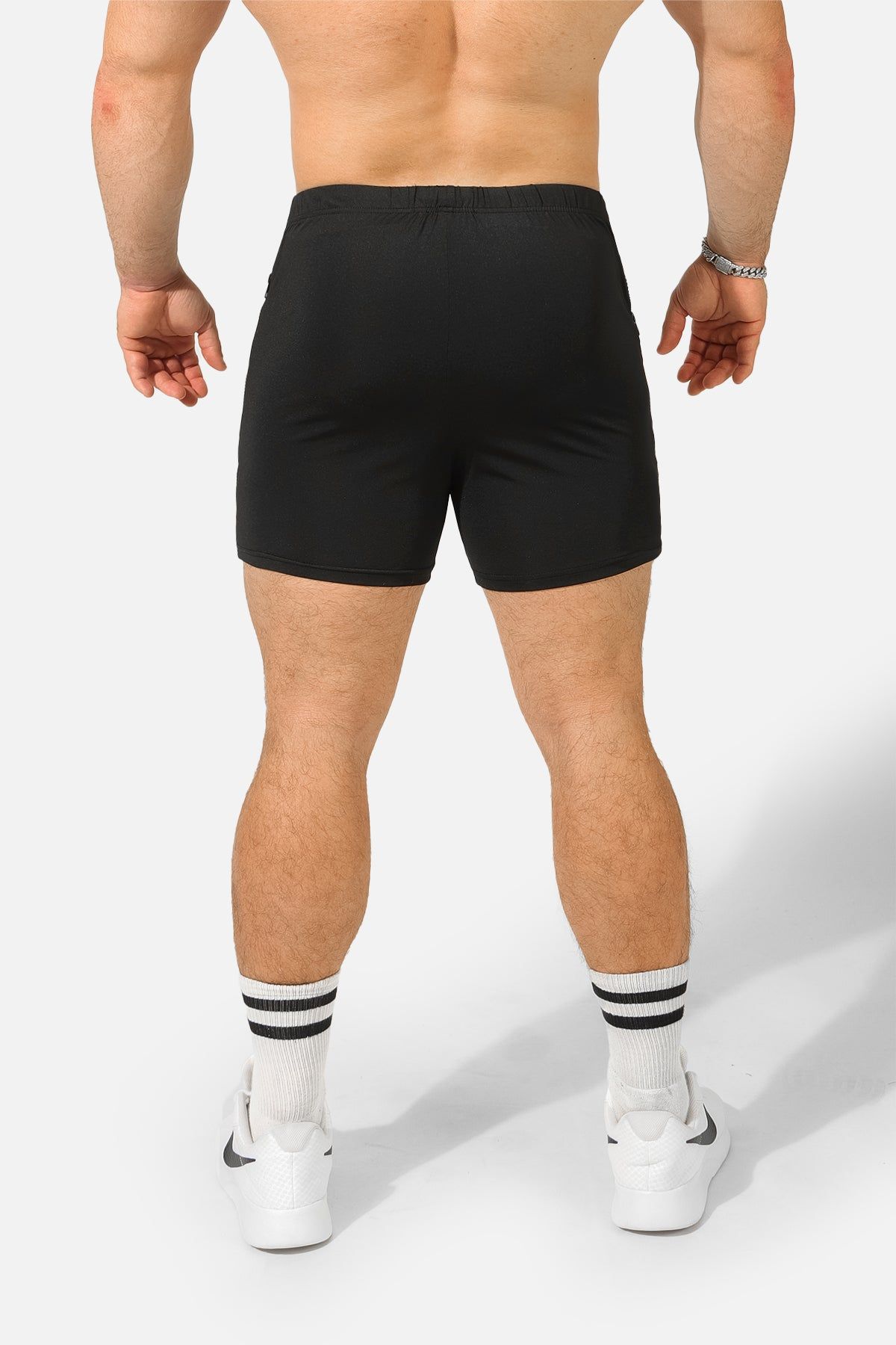 Agile Bodybuilding 4'' Shorts w Zipper Pockets - Japanese Black sold by Jed North product image thumbnail 2