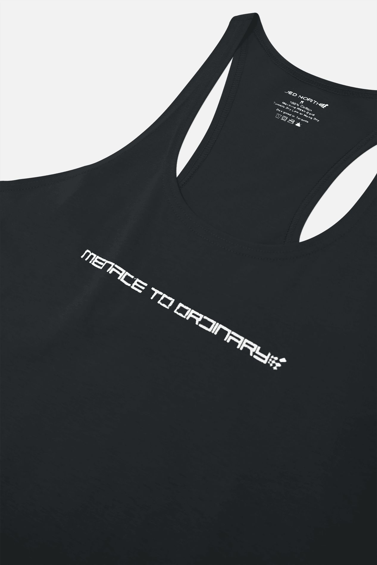Menace To Ordinary Racerback Stringer - Black sold by Jed North product image thumbnail 6