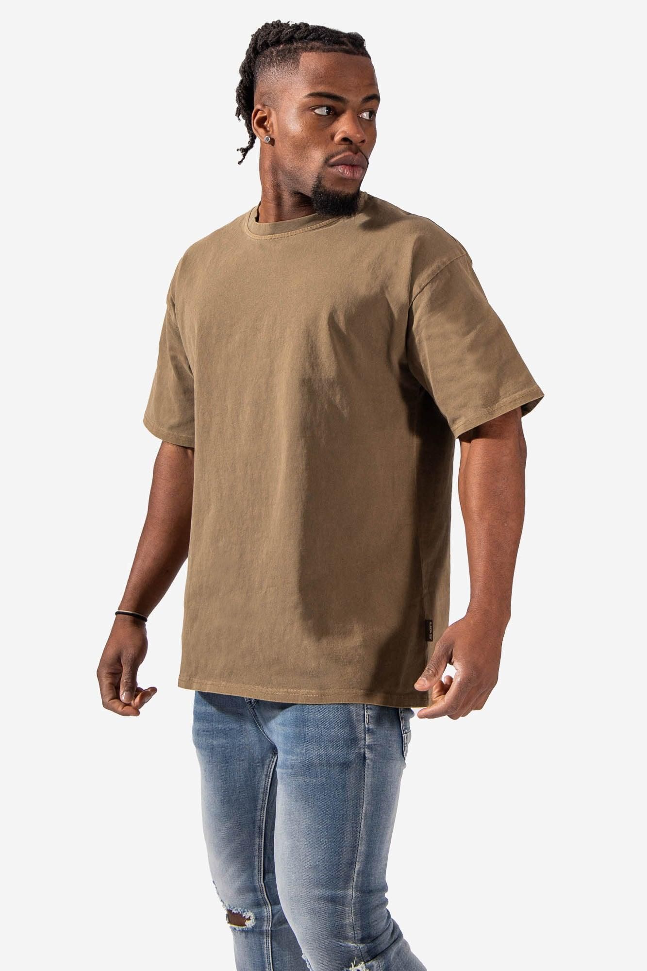 Premium Washed Oversized Washed T-Shirt - Faded Khaki sold by Jed North product image thumbnail 4
