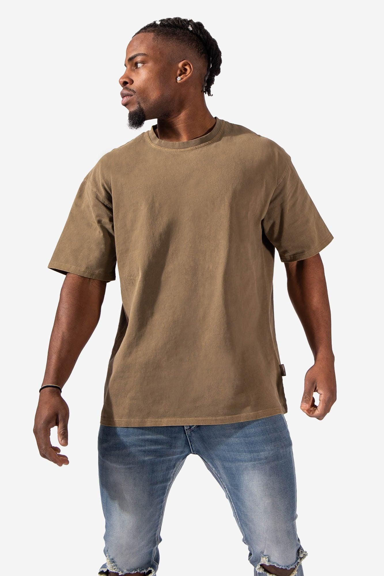Premium Washed Oversized Washed T-Shirt - Faded Khaki sold by Jed North product image thumbnail 2