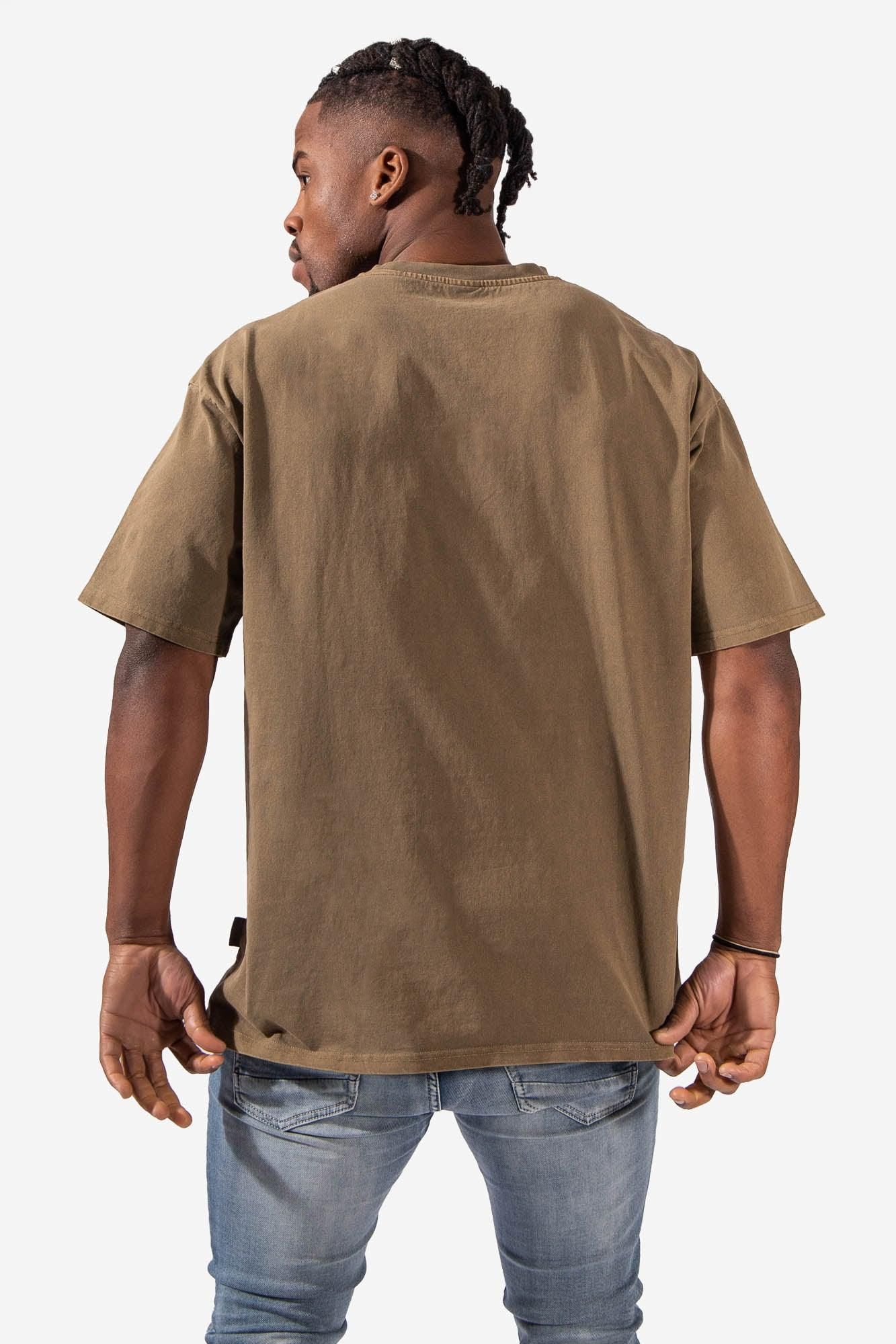 Premium Washed Oversized Washed T-Shirt - Faded Khaki sold by Jed North product image thumbnail 5