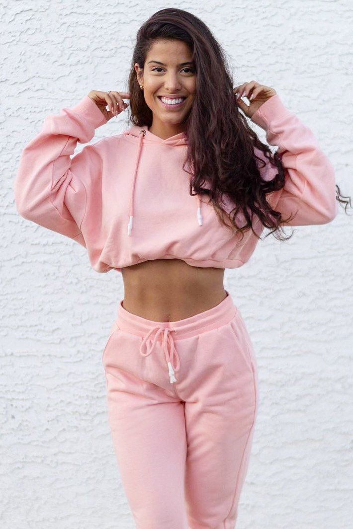 Wild Dreams Cropped Hoodie - Pink sold by Jed North product image thumbnail 5