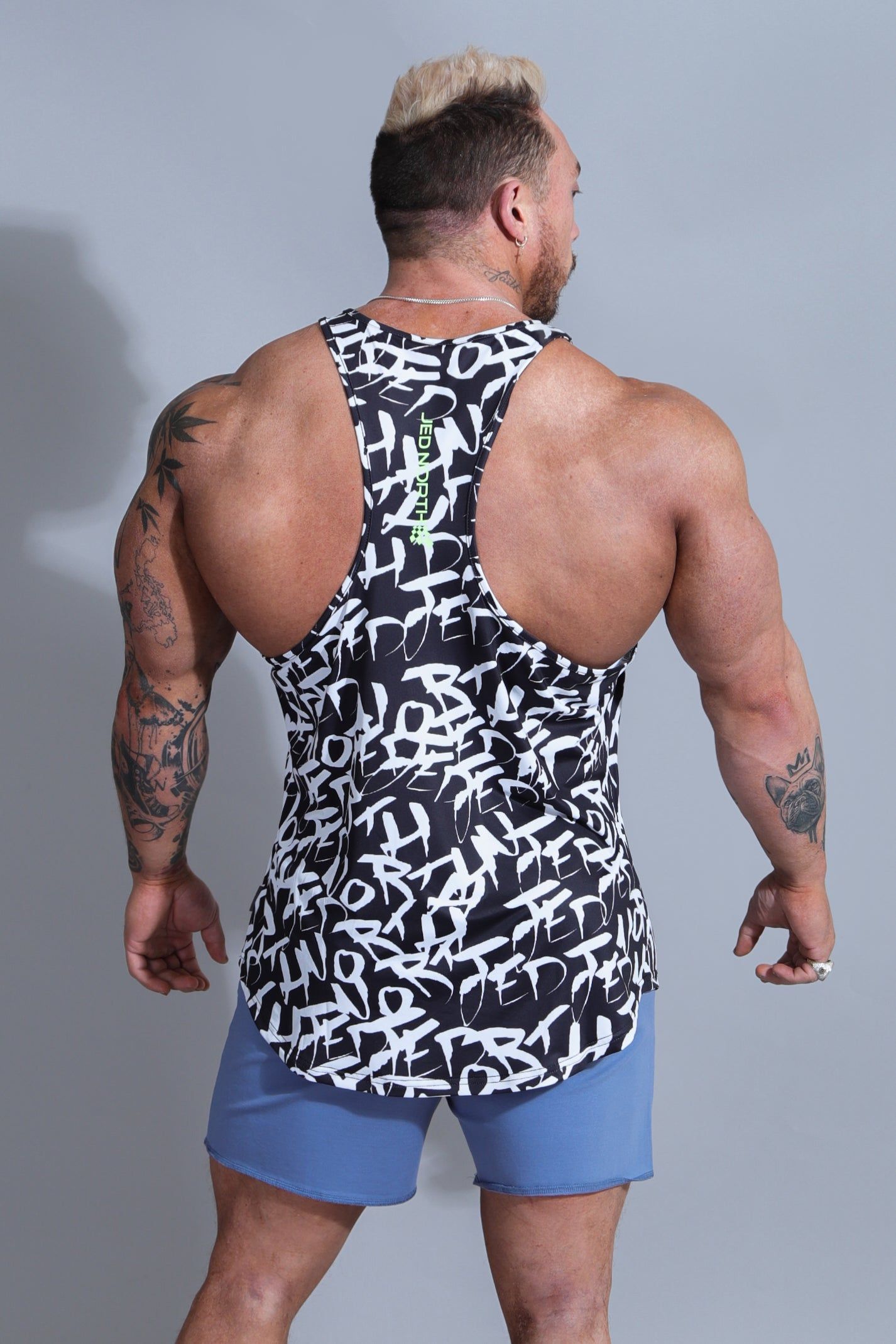 Graphic Muscle Stringer - Chaotic Black sold by Jed North product image thumbnail 2