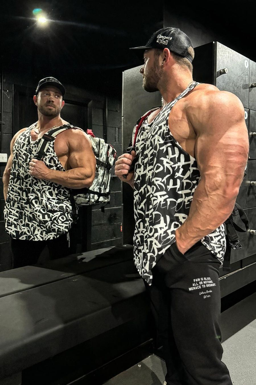 Graphic Muscle Stringer - Chaotic Black sold by Jed North product image thumbnail 3