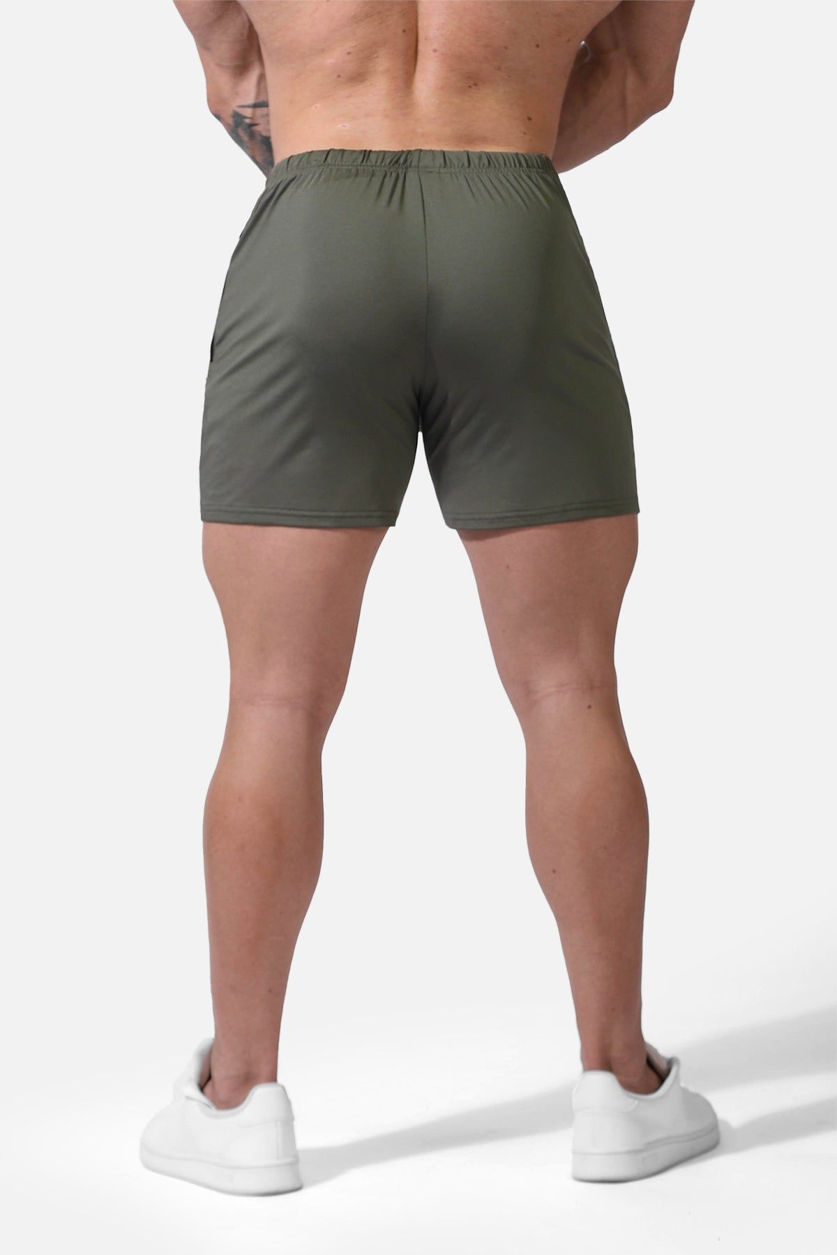 Agile Bodybuilding 4'' Shorts w Zipper Pockets - Olive sold by Jed North product image thumbnail 5