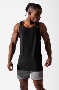 Men's Active Sports Tank Top - Black sold by Jed North