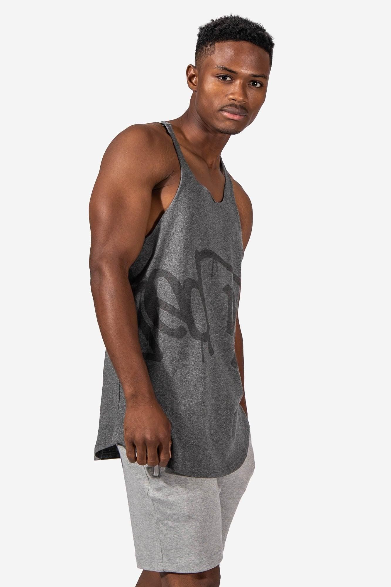 Raw-Edge Bodybuilding Stringer - Gray sold by Jed North product image thumbnail 6