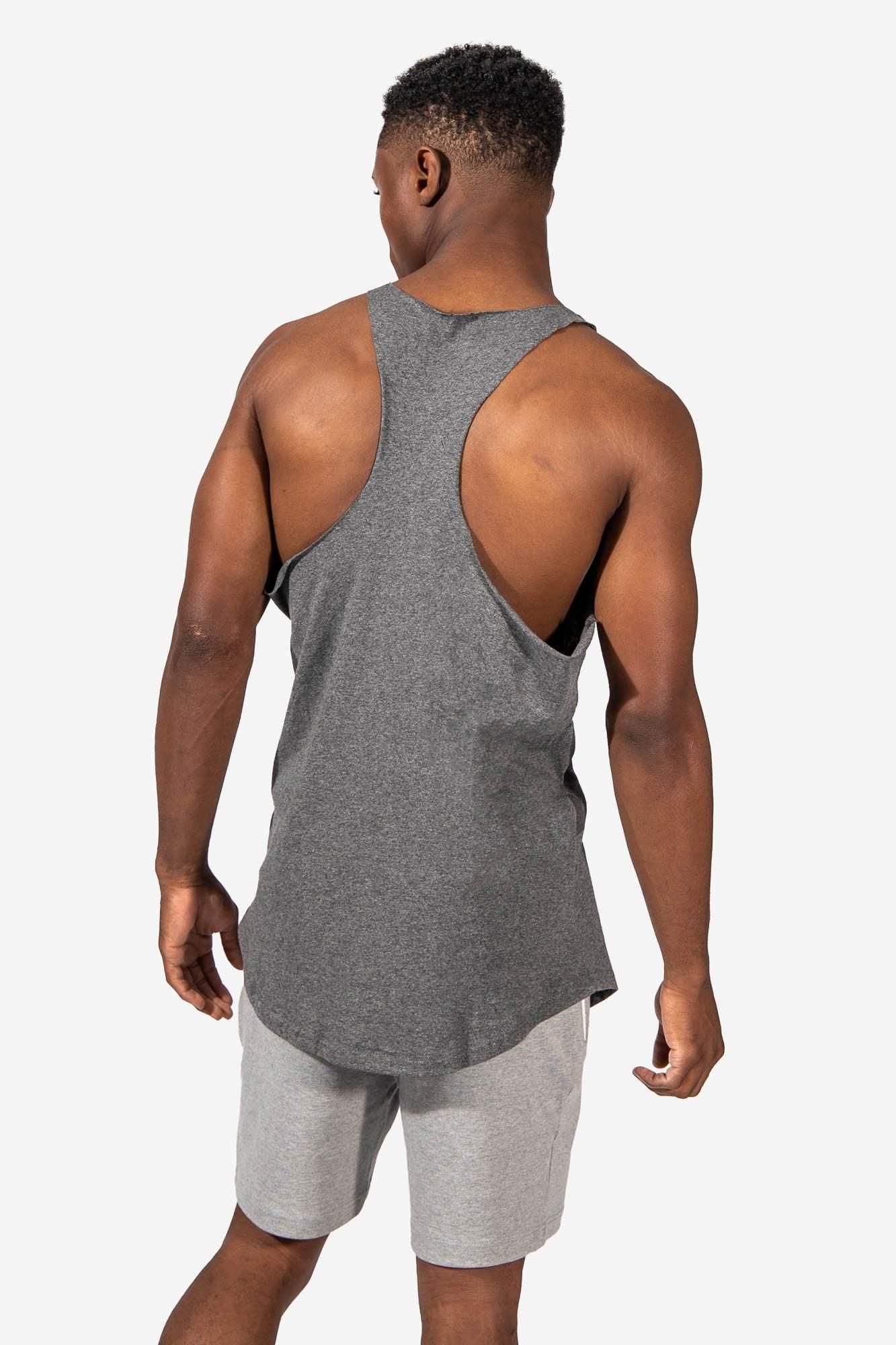 Raw-Edge Bodybuilding Stringer - Gray sold by Jed North product image thumbnail 5