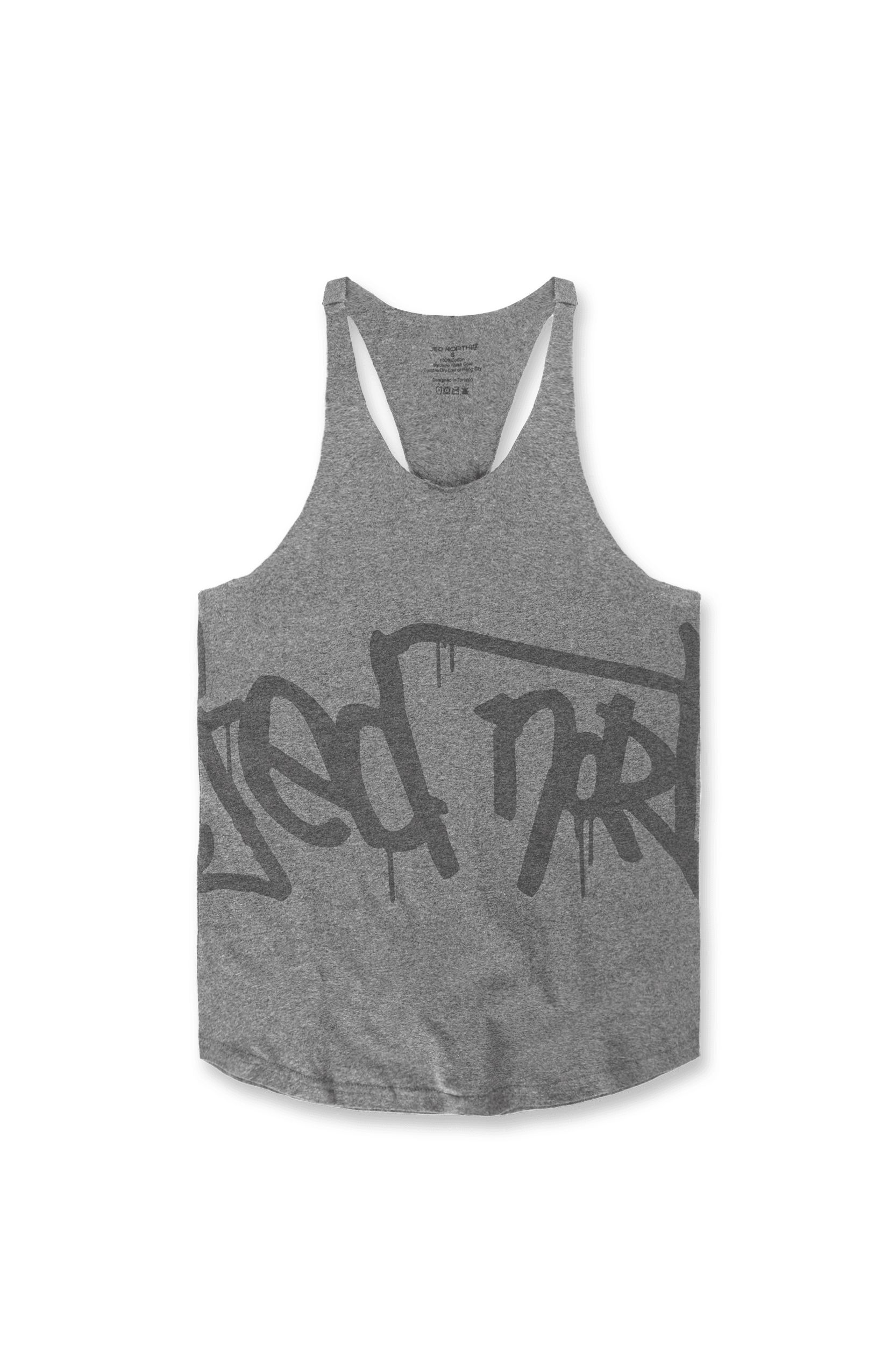 Raw-Edge Bodybuilding Stringer - Gray sold by Jed North product image thumbnail 7