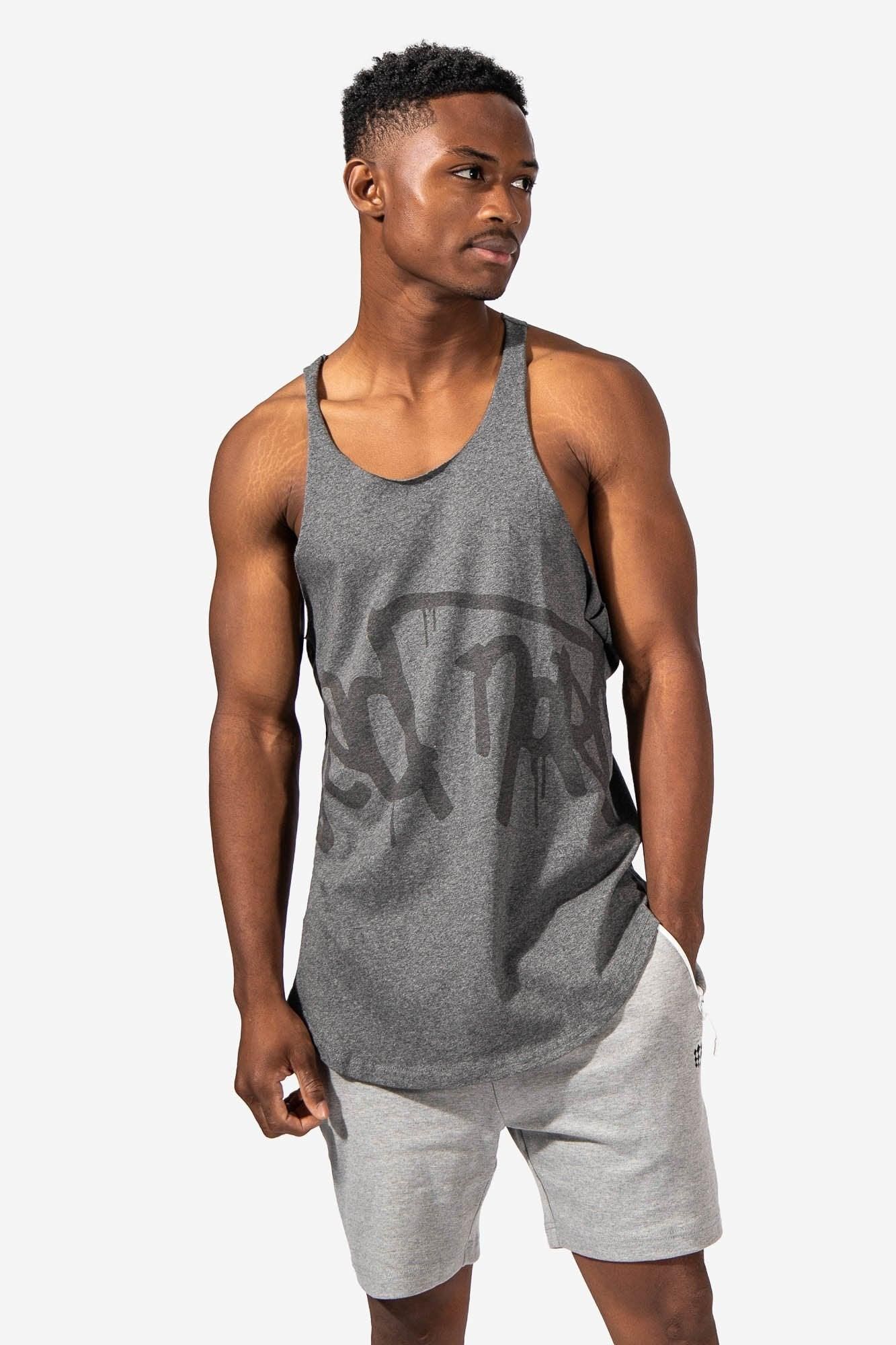 Raw-Edge Bodybuilding Stringer - Gray sold by Jed North product image thumbnail 3