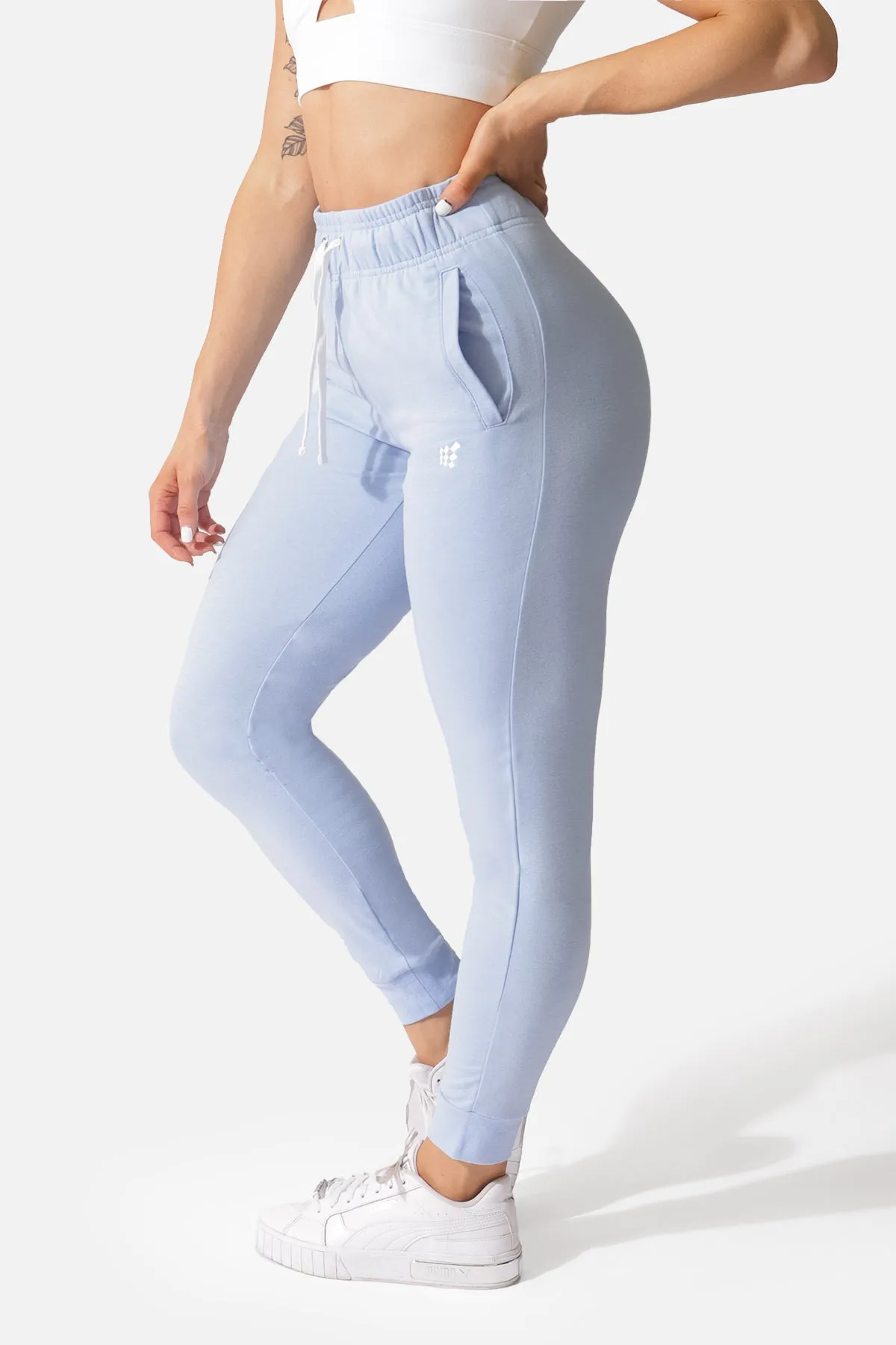 Twilight High Waisted Joggers - Blue sold by Jed North