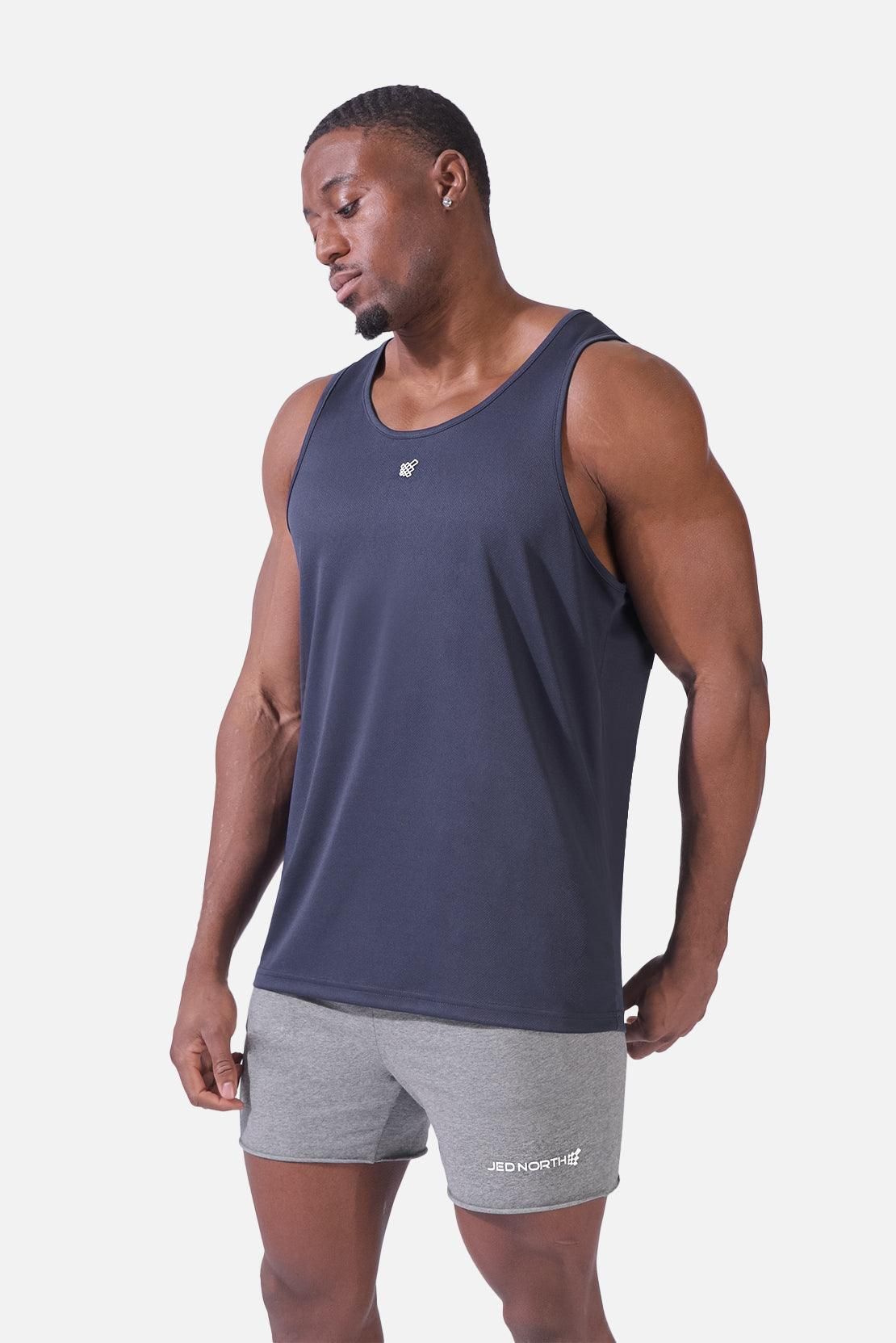 Alpha Microfiber Fast-Dry Gym Tank Top - Space Blue sold by Jed North product image thumbnail 3