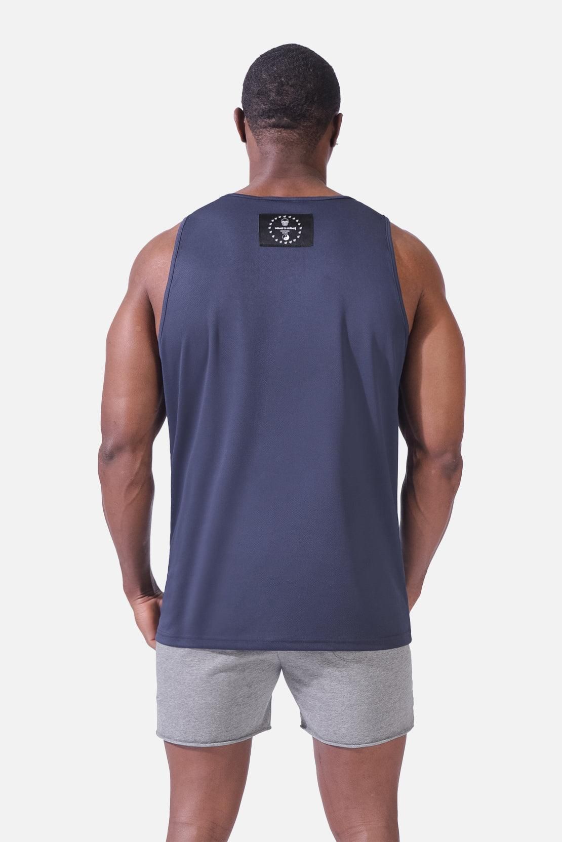 Alpha Microfiber Fast-Dry Gym Tank Top - Space Blue sold by Jed North product image thumbnail 4