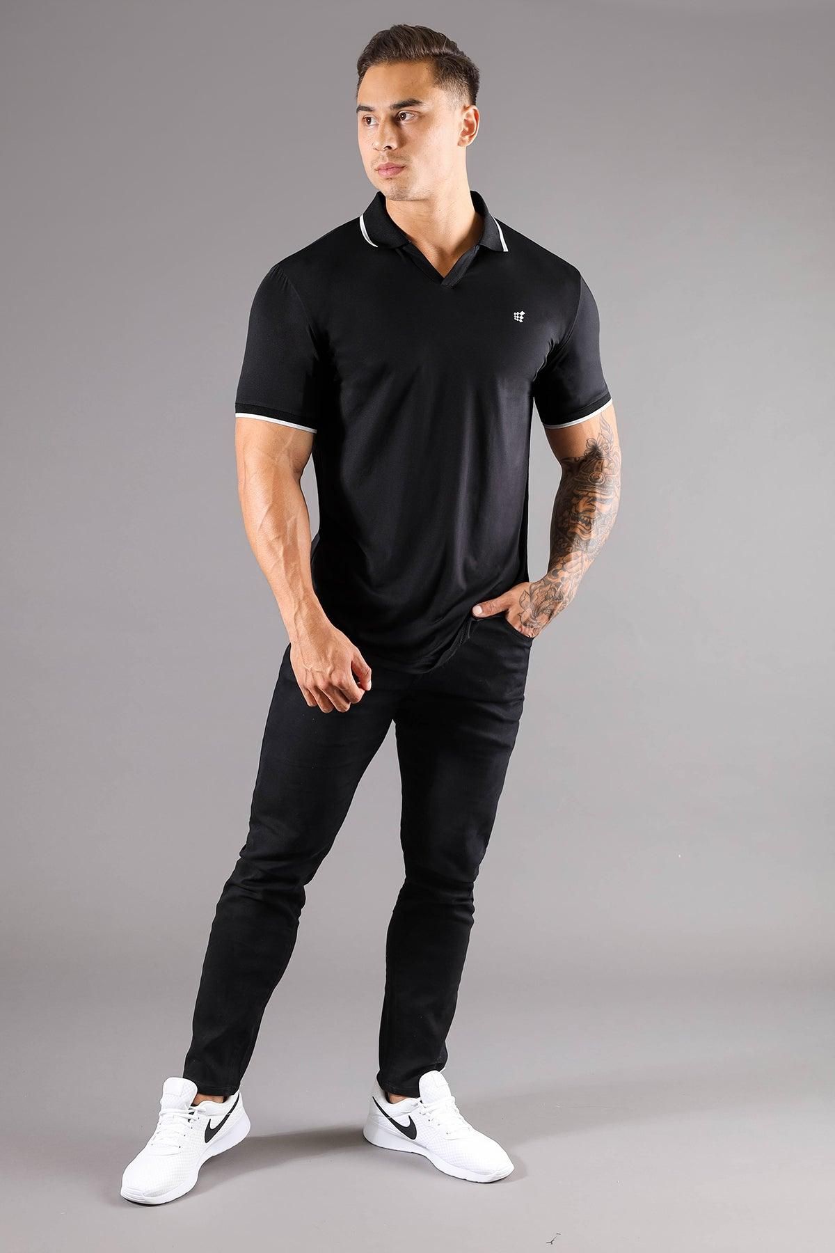 Cool Fit Classic Polo Shirt - Black sold by Jed North product image thumbnail 5