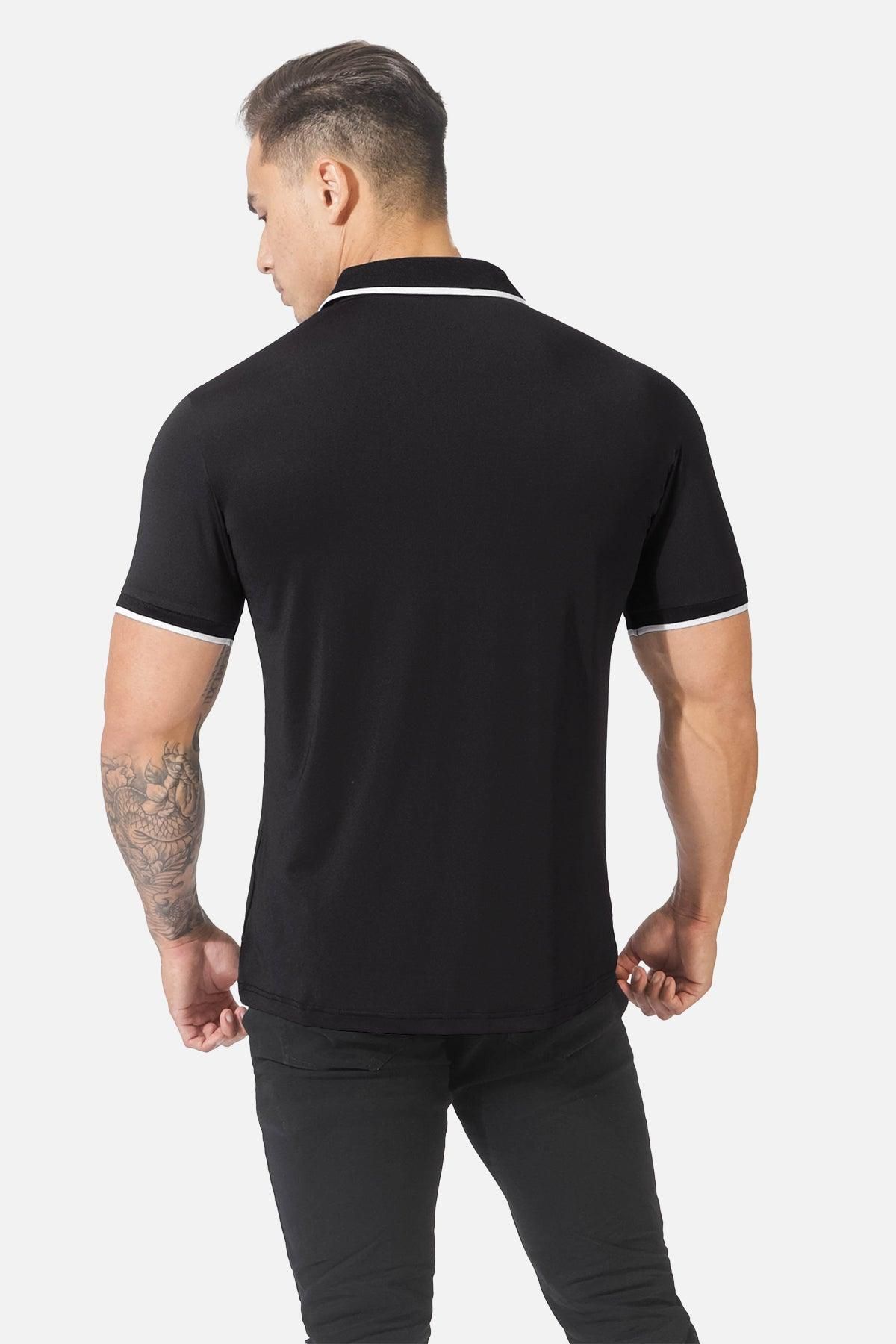 Cool Fit Classic Polo Shirt - Black sold by Jed North product image thumbnail 4