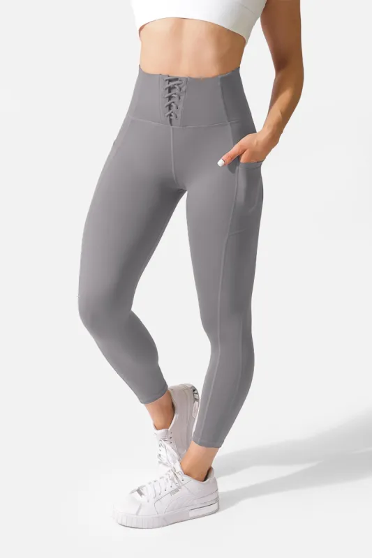 Lacey Pocket Leggings - Gray sold by Jed North