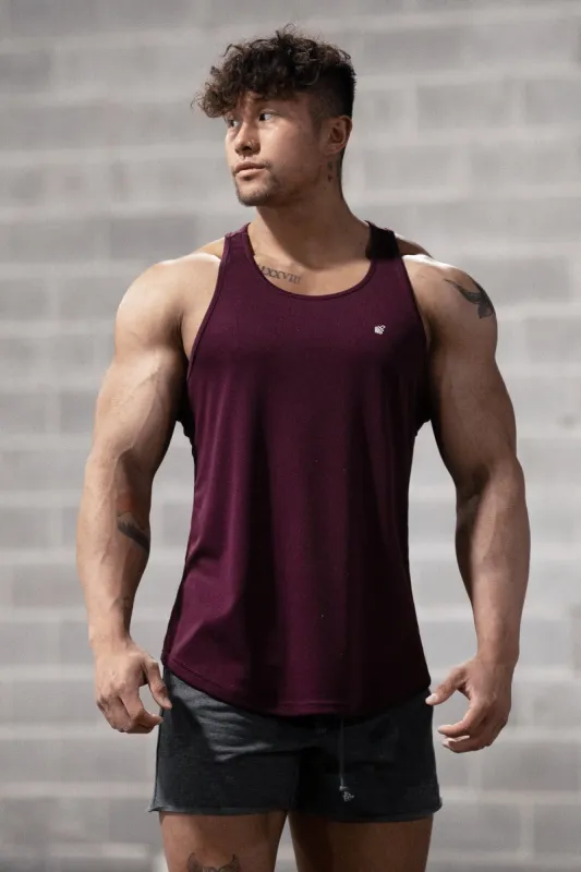 Fast-Dry Bodybuilding Workout Stringer - Dark Purple sold by Jed North