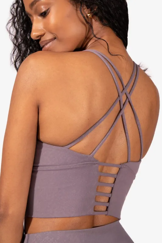 Aria Strappy Back Sports Bra - Snakeskin sold by Jed North