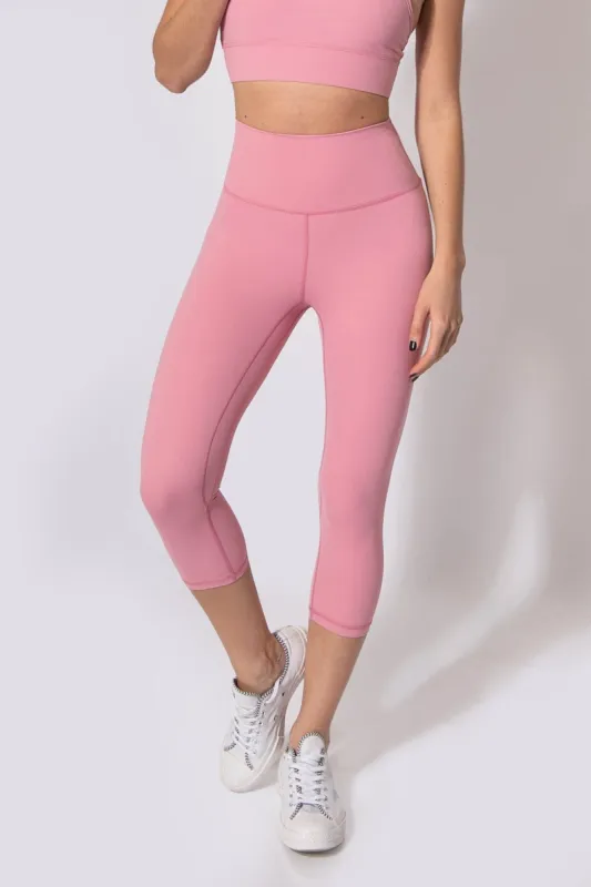 Flow 3/4 Leggings - Light Pink sold by Jed North