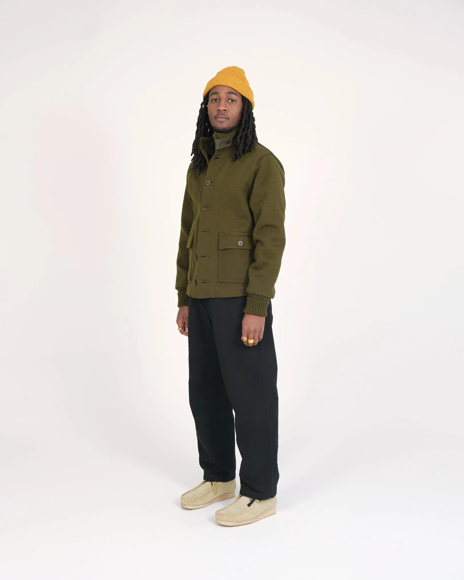 Submariner Sweater Coat - Loden sold by Dehen 1920 product image thumbnail 3