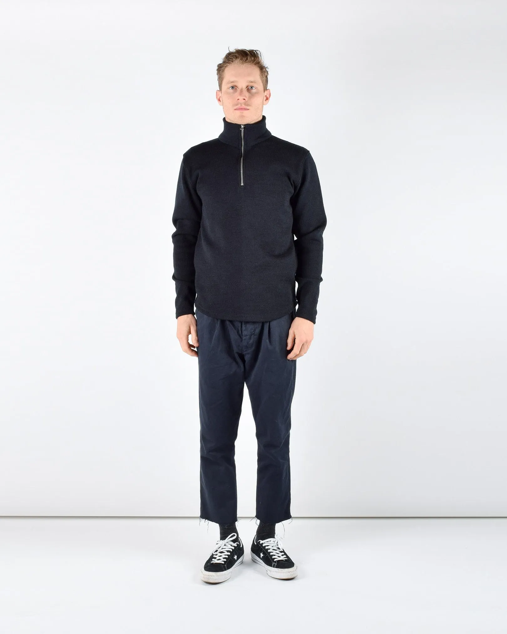 1/4 Zip Moto-Jersey - Black sold by Dehen 1920 product image thumbnail 2