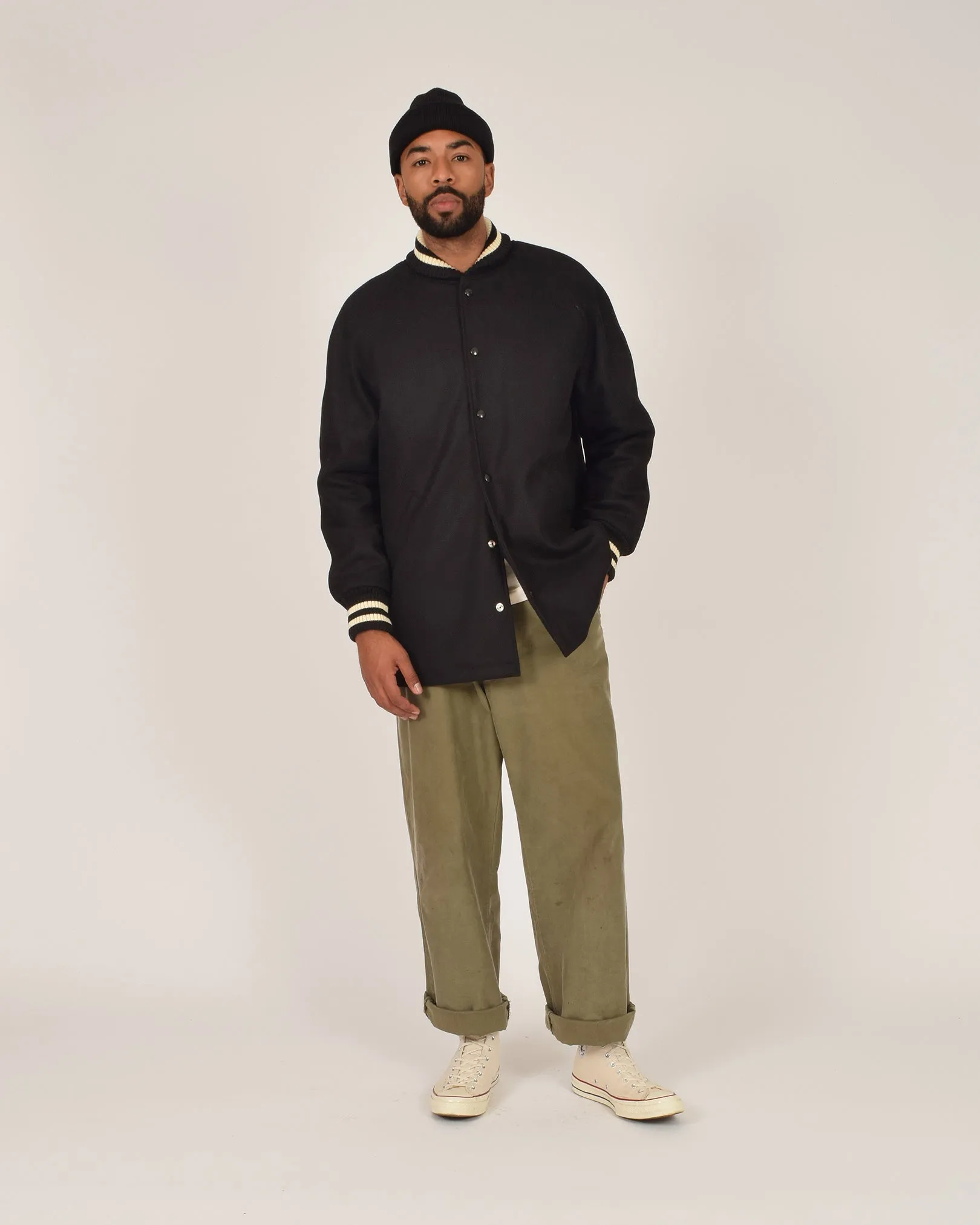 Car Coat - Black / Off White sold by Dehen 1920 product image thumbnail 2