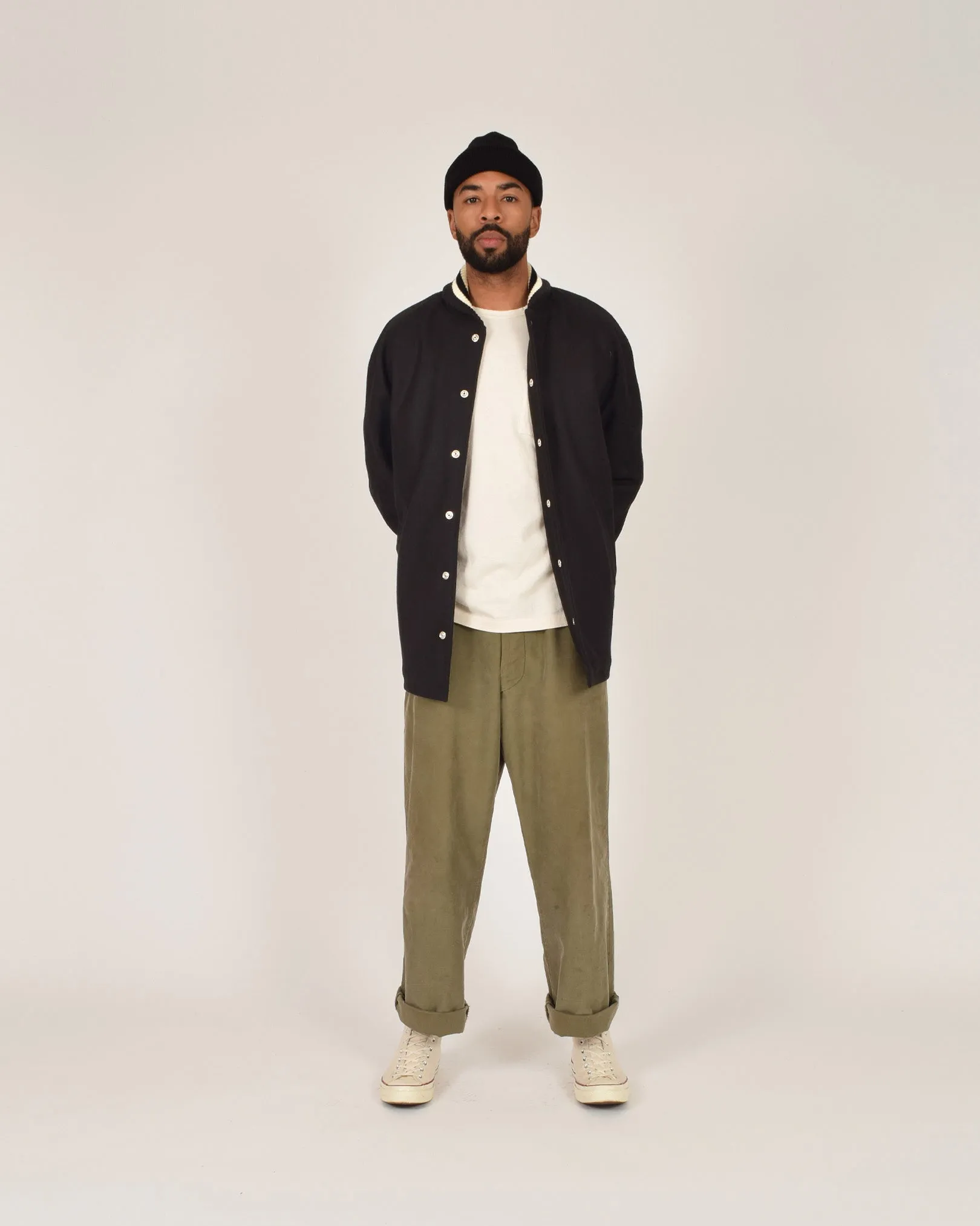 Car Coat - Black / Off White sold by Dehen 1920 product image thumbnail 3