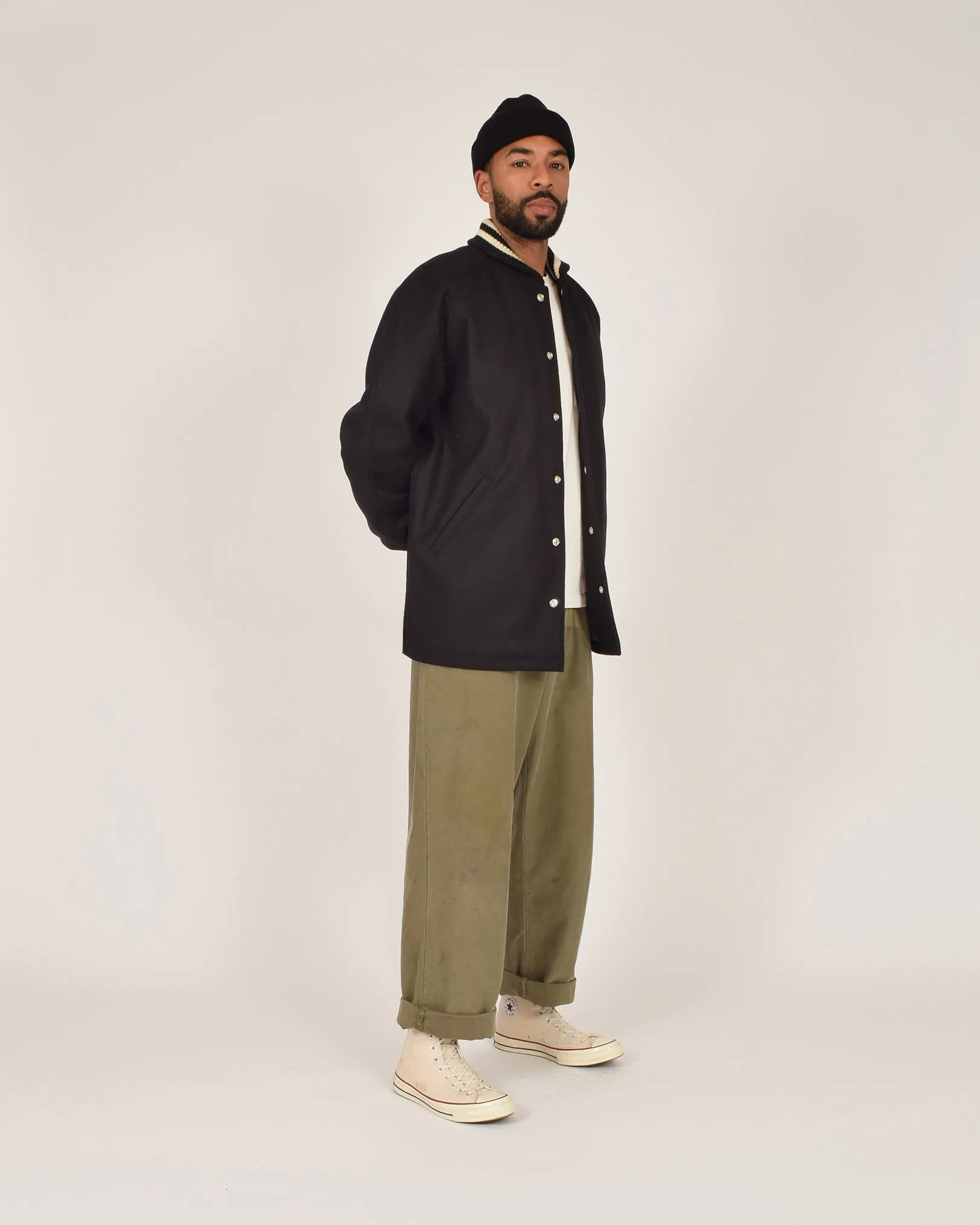 Car Coat - Black / Off White sold by Dehen 1920 product image thumbnail 4