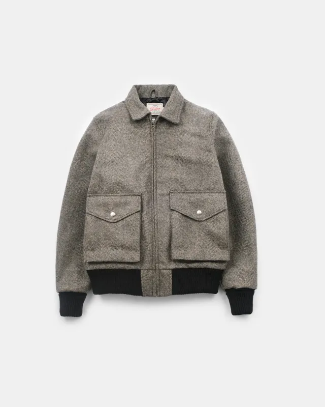 Cargo Carrier Jacket - Warm Charcoal Herringbone sold by Dehen 1920