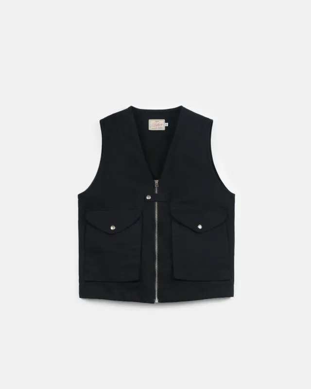 Cargo Vest - Black Denim made by Dehen 1920
