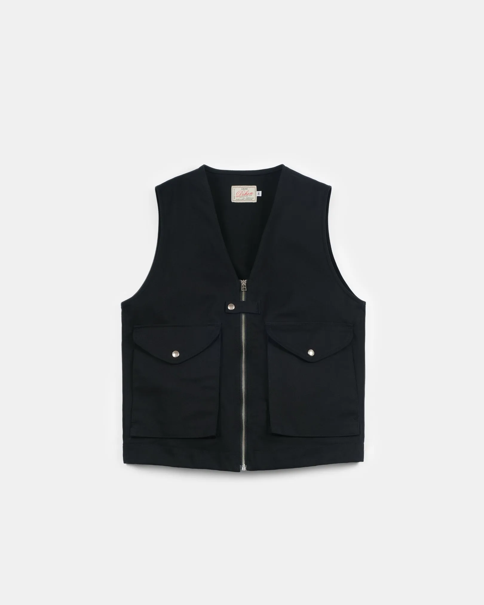 Cargo Vest - Black Denim sold by Dehen 1920
