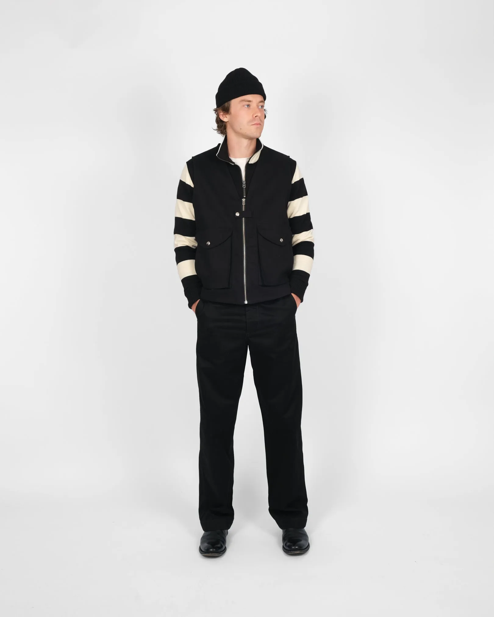 Cargo Vest - Black Denim sold by Dehen 1920 product image thumbnail 2