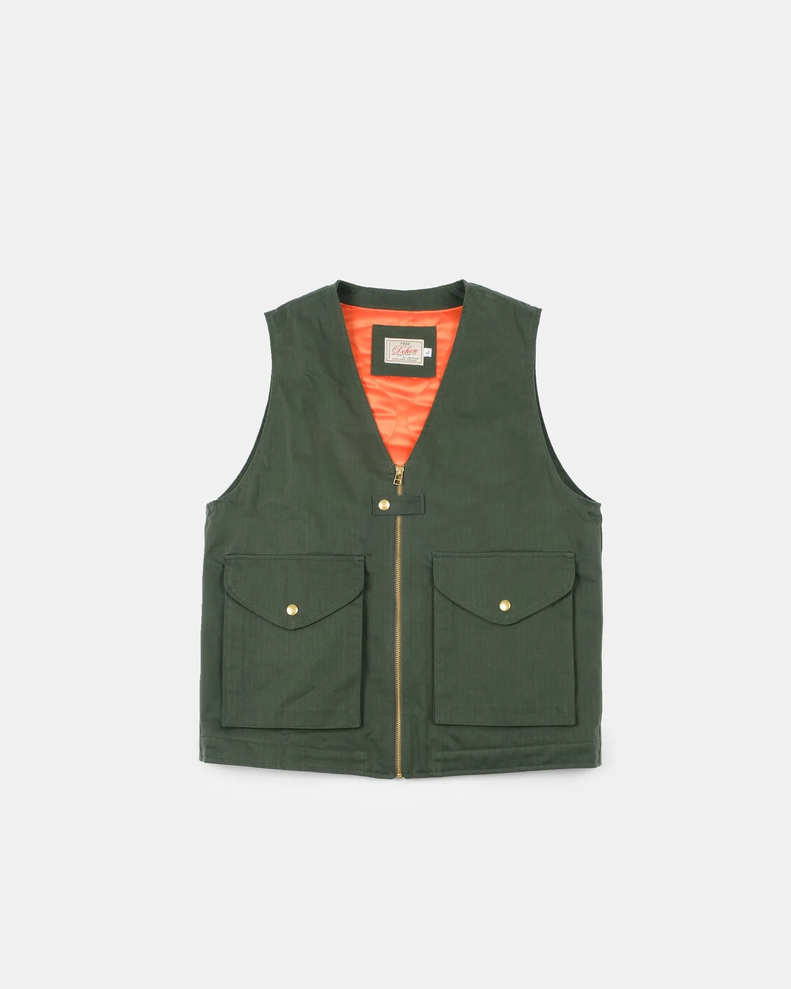 Cargo Vest - Spruce Dry Wax sold by Dehen 1920