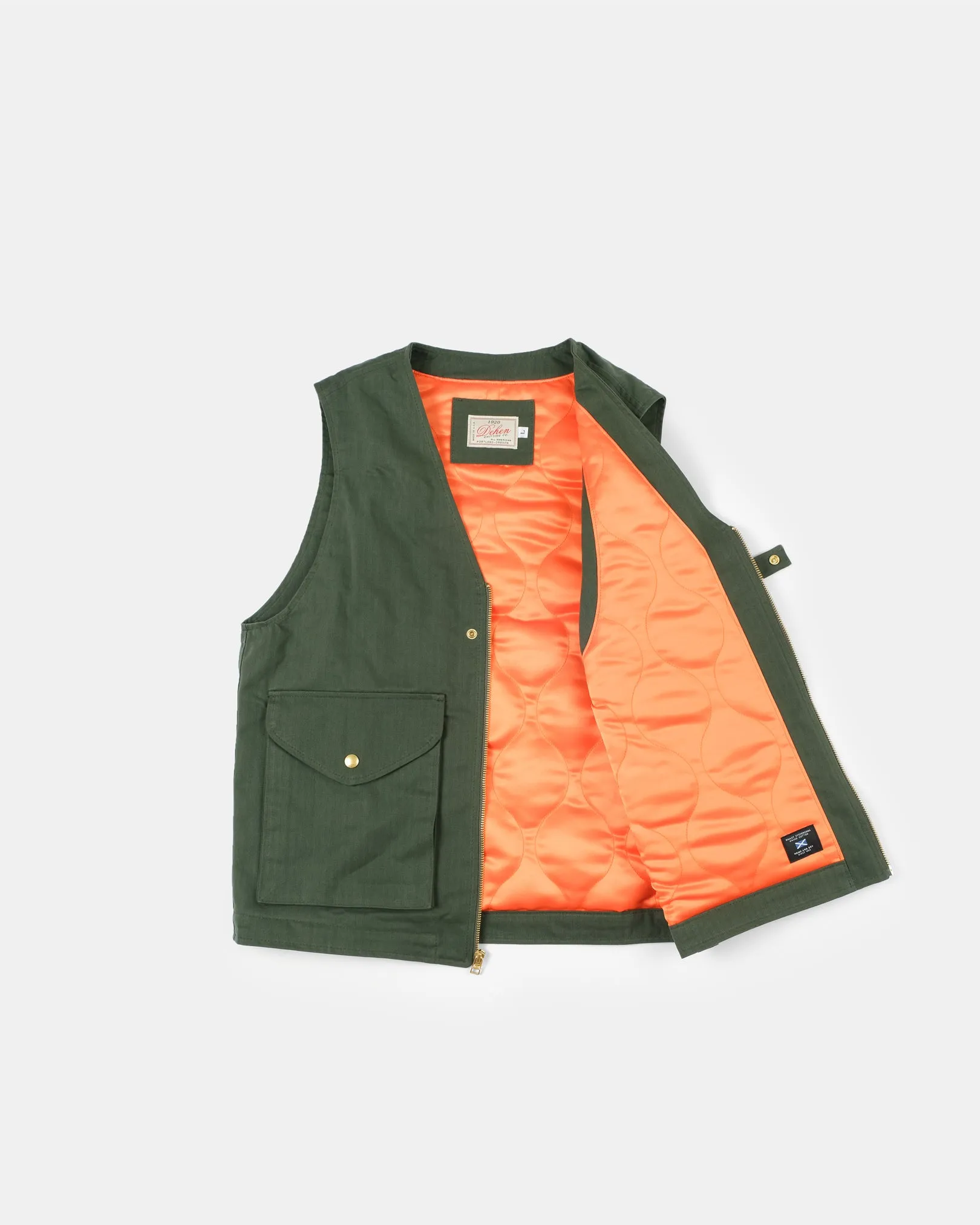Cargo Vest - Spruce Dry Wax sold by Dehen 1920 product image thumbnail 2