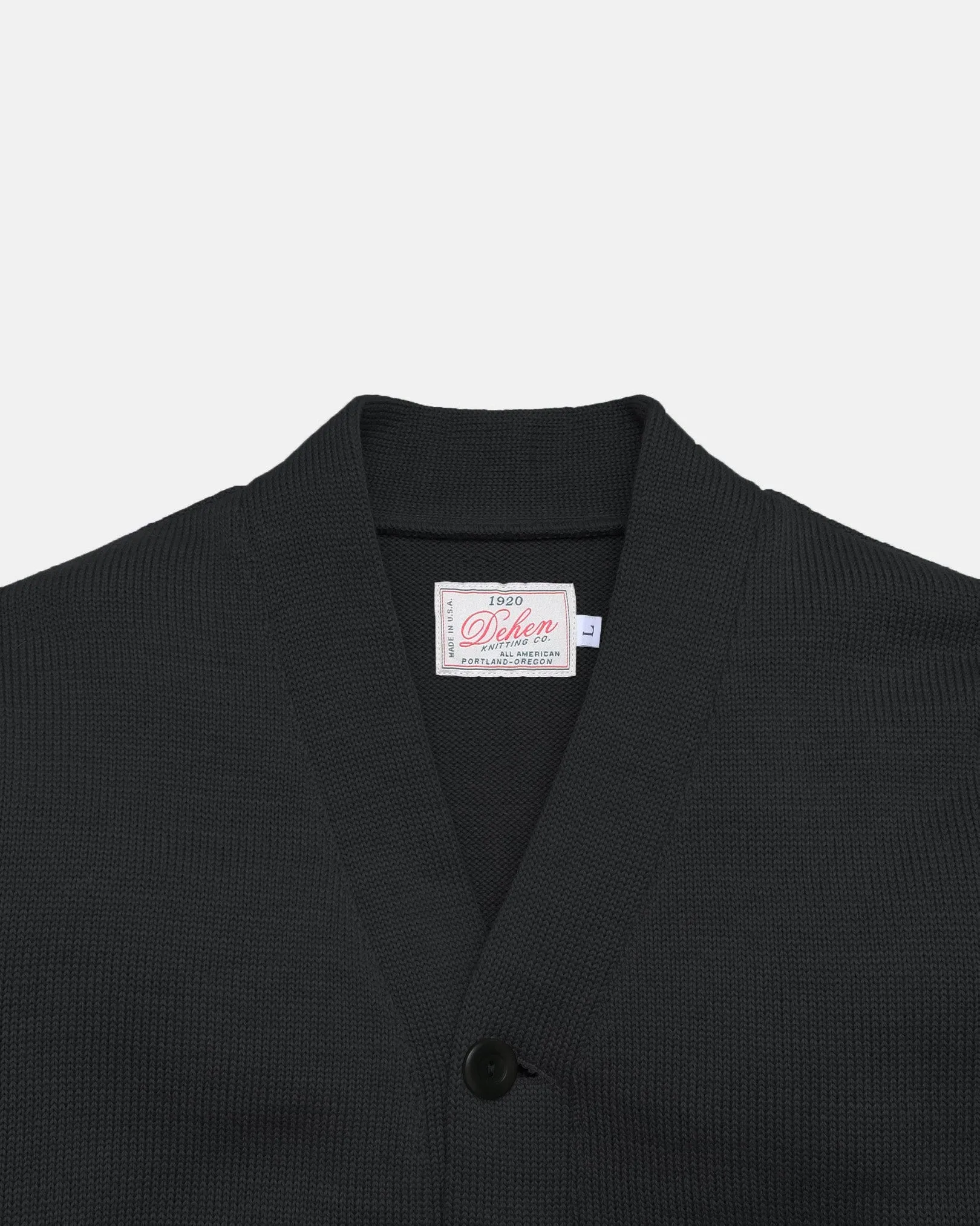 Classic Cardigan - Dark Charcoal sold by Dehen 1920 product image thumbnail 2
