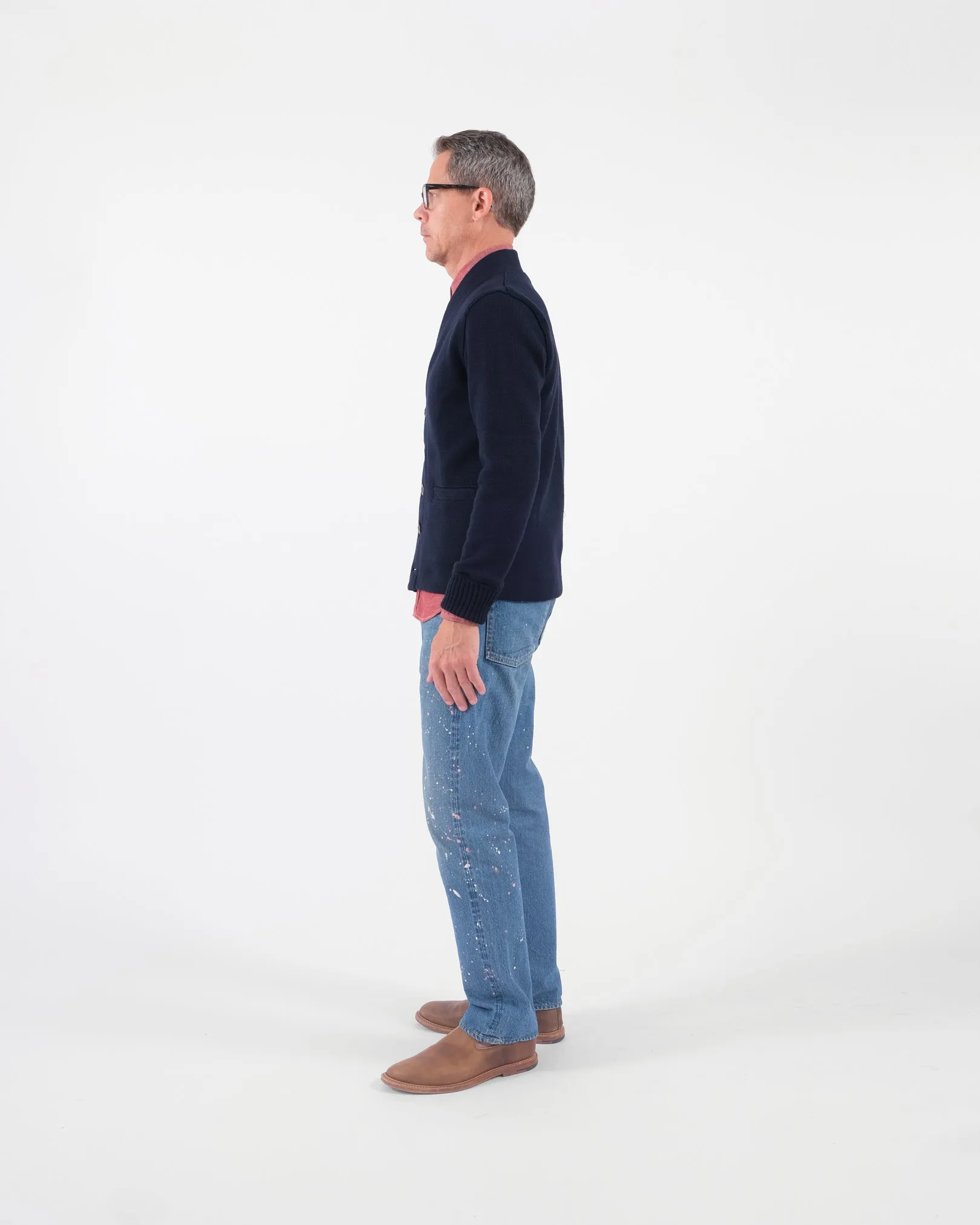 Classic Cardigan - Dark Navy sold by Dehen 1920 product image thumbnail 5