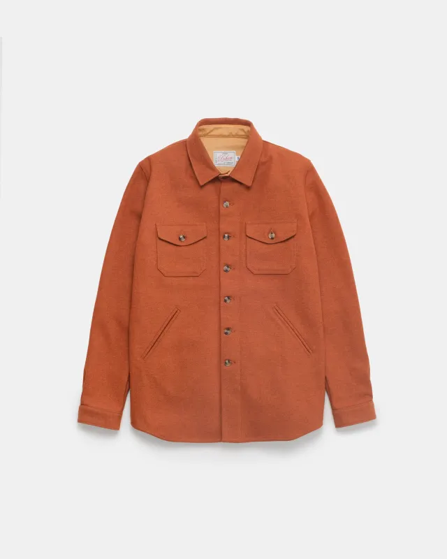 Crissman Overshirt - Burnt Orange sold by Dehen 1920