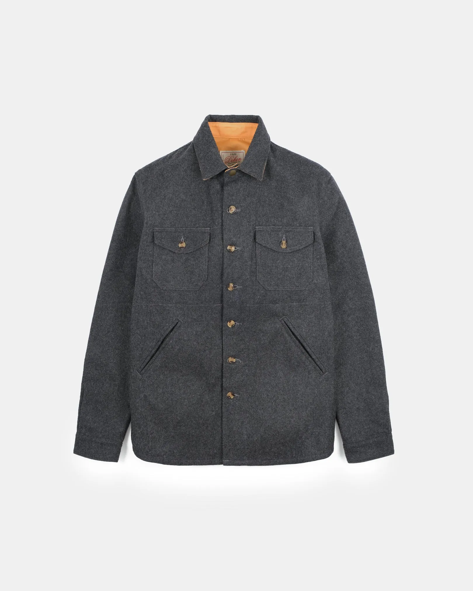 Crissman Overshirt - Charcoal sold by Dehen 1920
