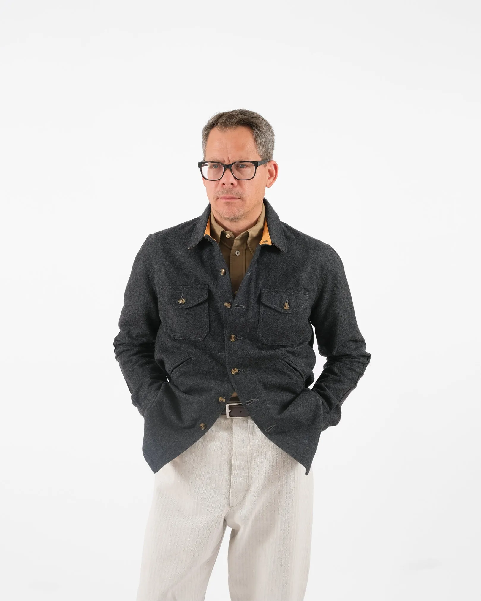 Crissman Overshirt - Charcoal sold by Dehen 1920 product image thumbnail 4